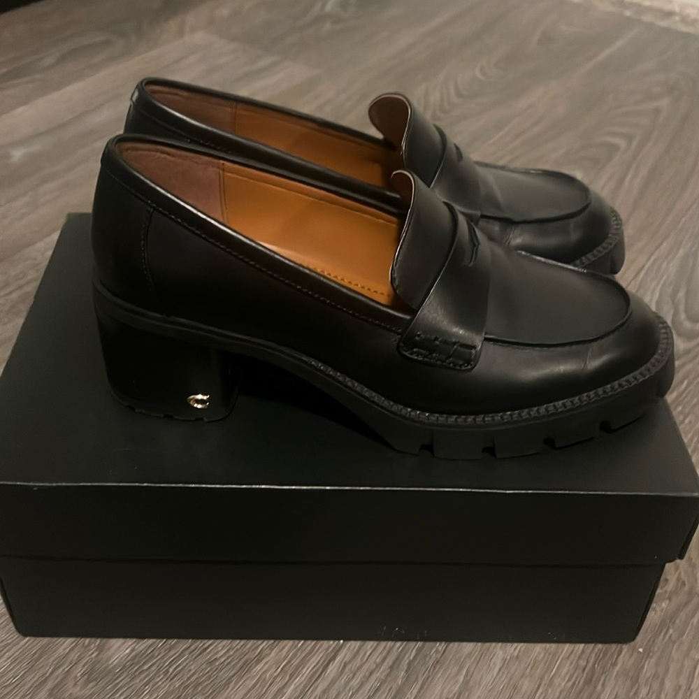 Coach Black Colleen Loafers size 7.5